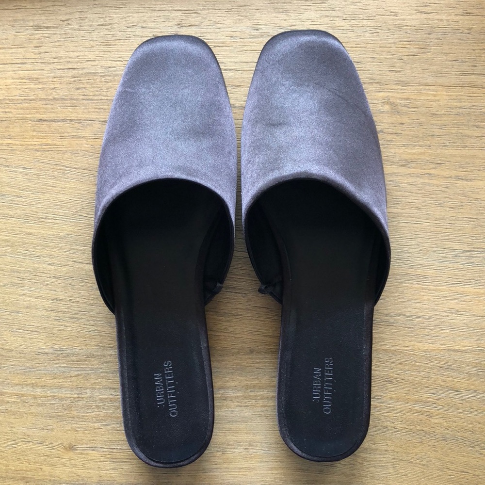 Satin Mule Slippers